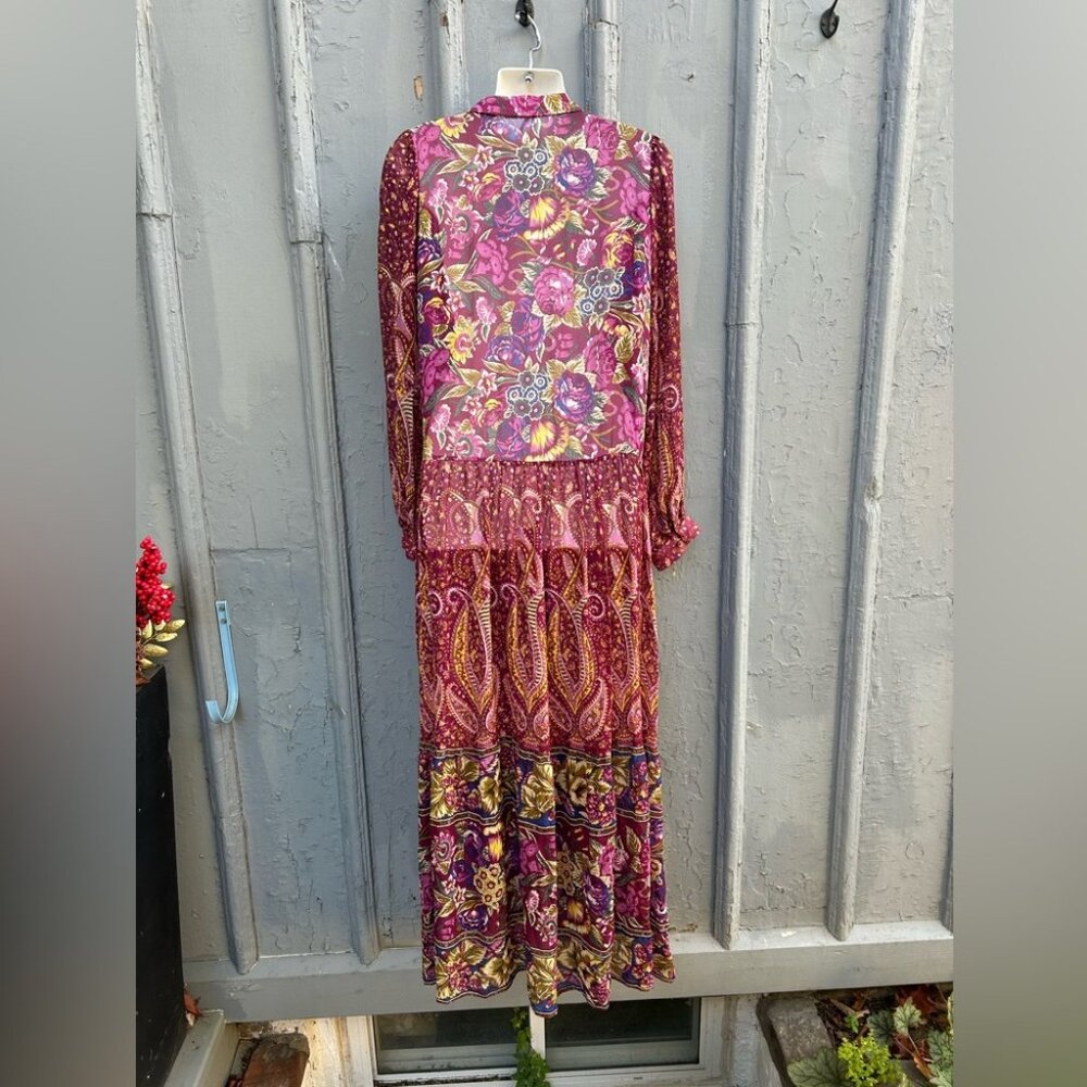 By Anthropologie Nikole Maxi Shirtdress, size M