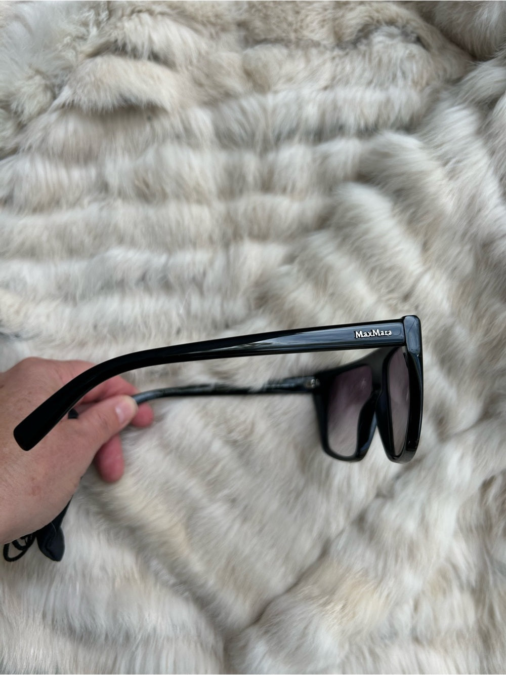 Max Mara Black Retro 80’s Sunglasses, OS