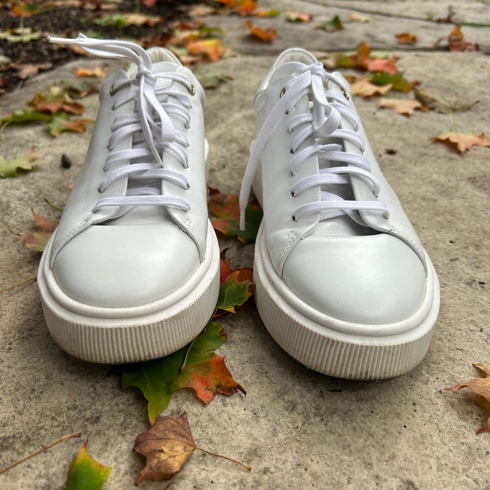 Ted Baker Floral Printed Platform Trainer Sneakers, size 9.5