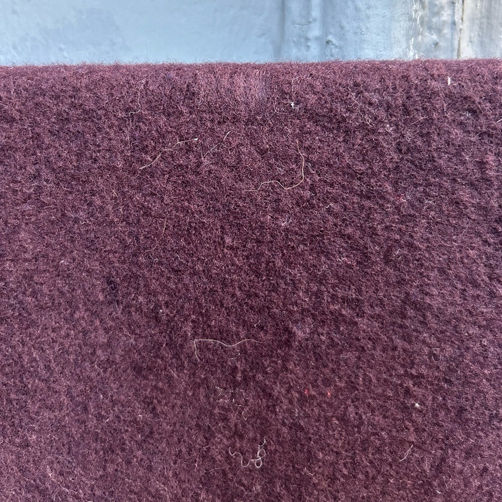 Vintage Italian Wool Cashmere Scarf, 66” x 14 1/4”