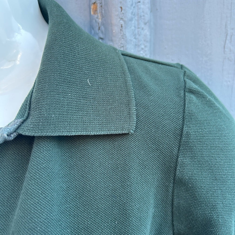 Burberry Green 3/4 Sleeve Polo, size M (fits small),
