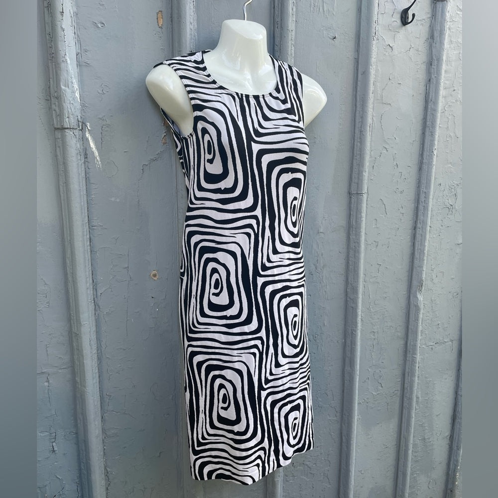 Wolford Black & White Patterned Bodycon dress, size XS