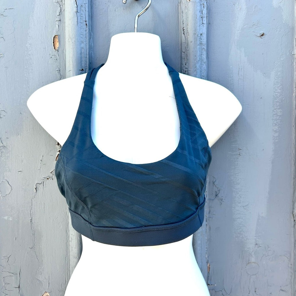 Lululemon Hot Like Agni Bra Astro Blue size 8