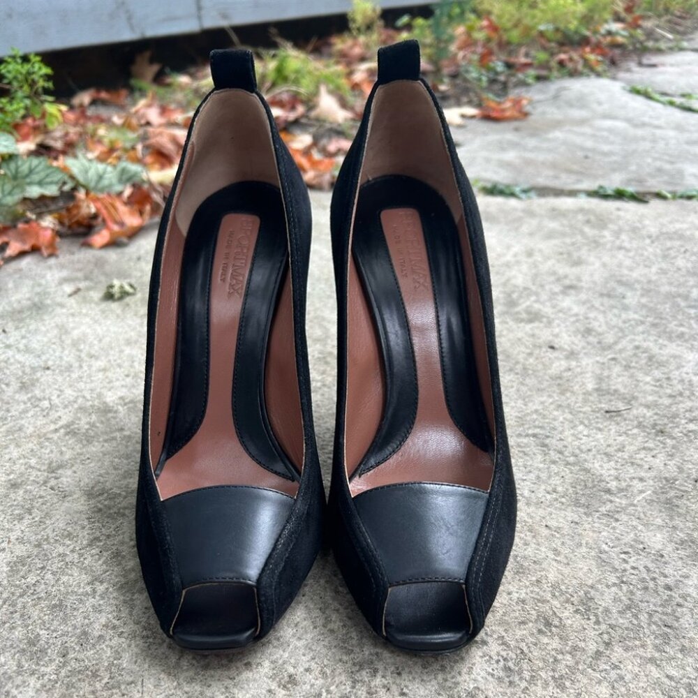 SportMax MaxMara Peep Toe Heels, size 39