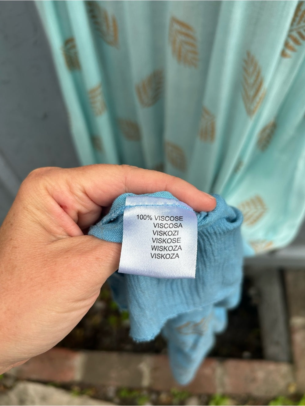 Indian Blue & Desert Rose Dress, free size (M)