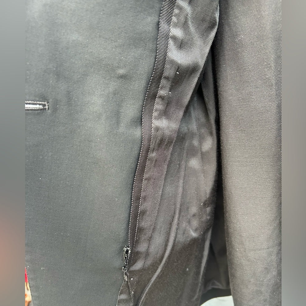 Veronica Beard Black Wool Dickey Blazer, size 6