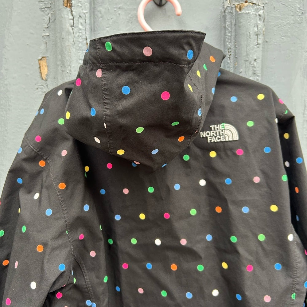 The North Face Girls Polka Dot Rain Jacket, size Large (12)