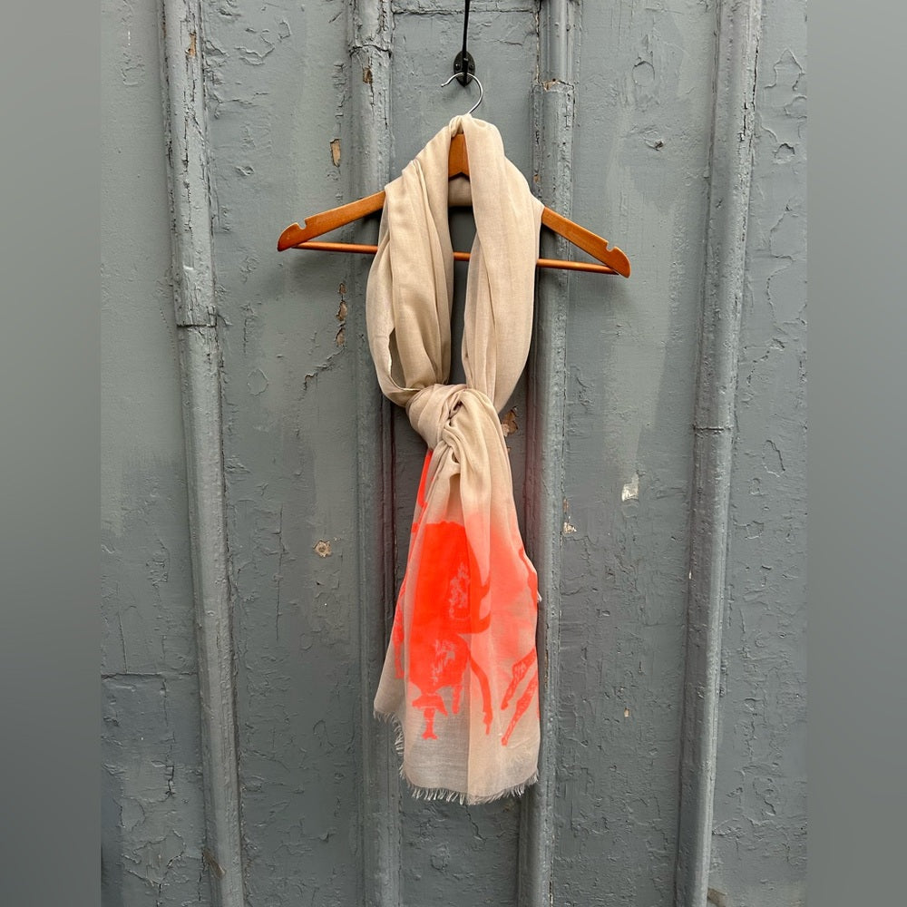 India Hicks Neon Bug “The Siren” Scarf, 82” x 36”