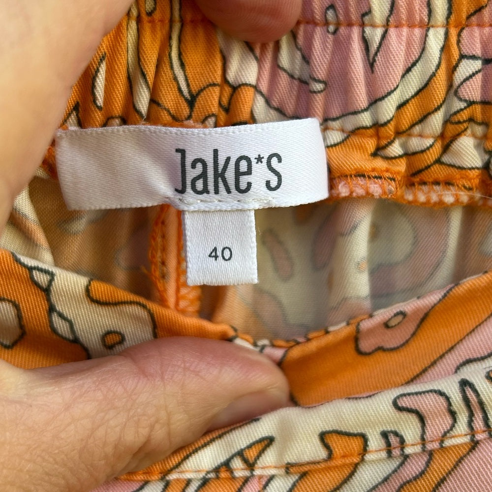 Jake’s pink orange patterned pants, size 40 (approx US12)