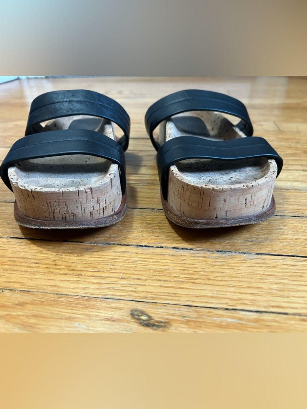 Gabriella Hearst Black Striker Sandals, size 38.5