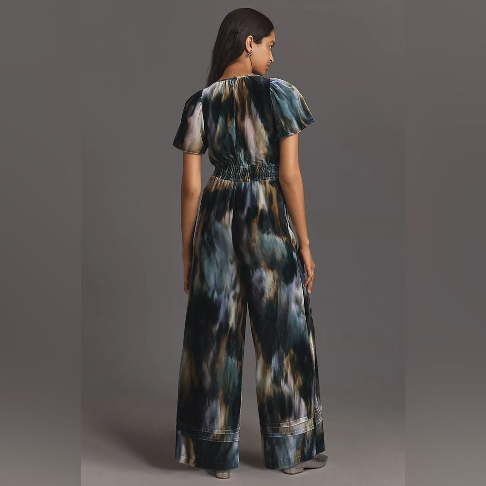 By Anthropologie The Somerset Jumpsuit: Velvet Edition, BNWT, size XL