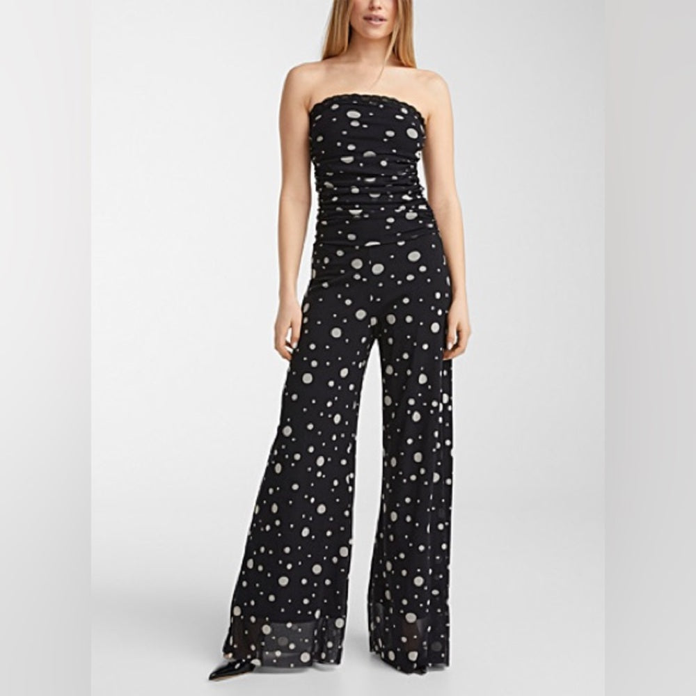 Fuzzi Mesh Wide leg Jumpsuit, size XS