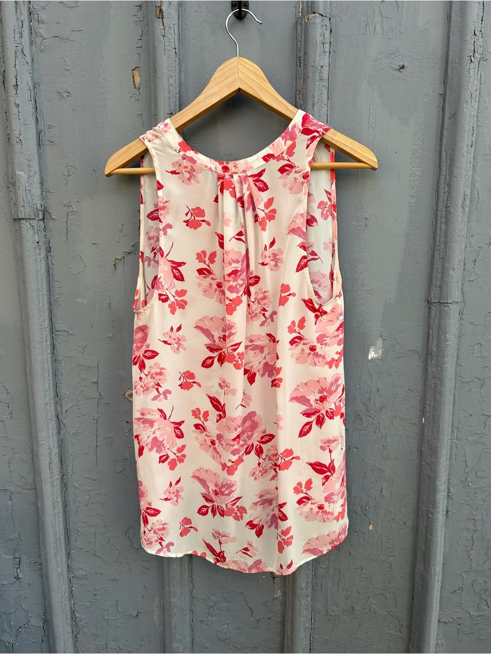 Joie Pink Floral Aruba Silk Tank, size M