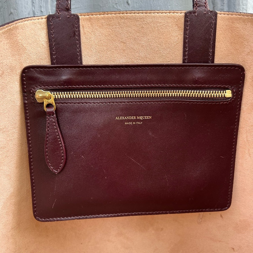 Alexander McQueen Tote, 12”x 9”x 6”