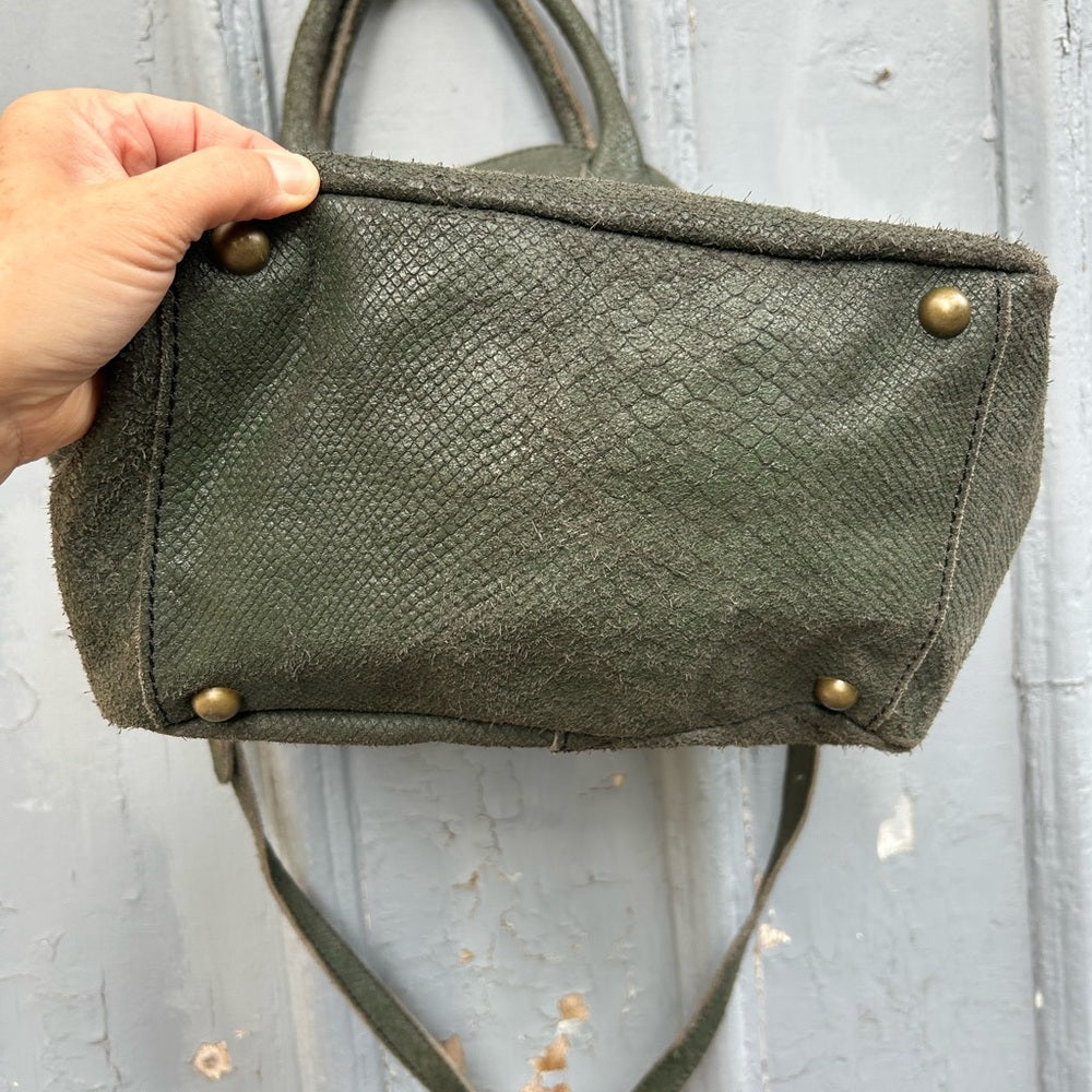 Liebskind Leather snakeskin hobo bag, 13.5”x 17”x 6.5”