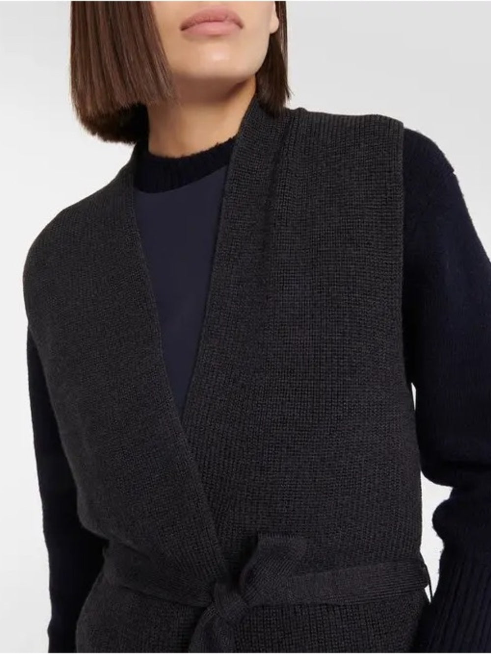 Max Mara Leisure Knitted Wool Waistcoat, BNWT, Ultramarine, size XL
