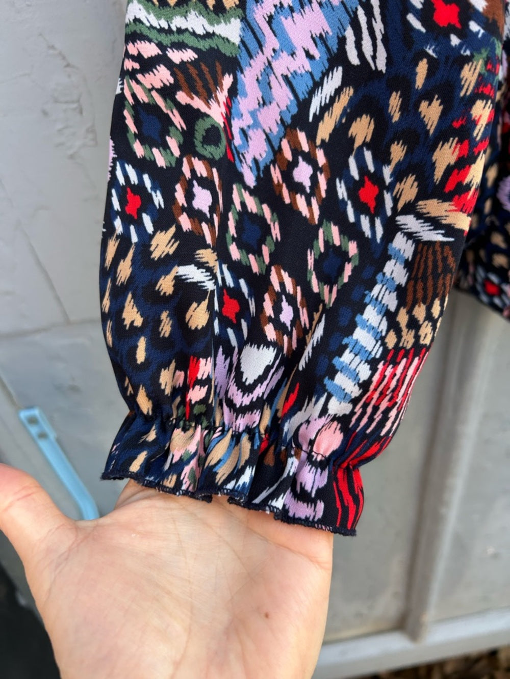 Dotty Patterned Blouse, Large