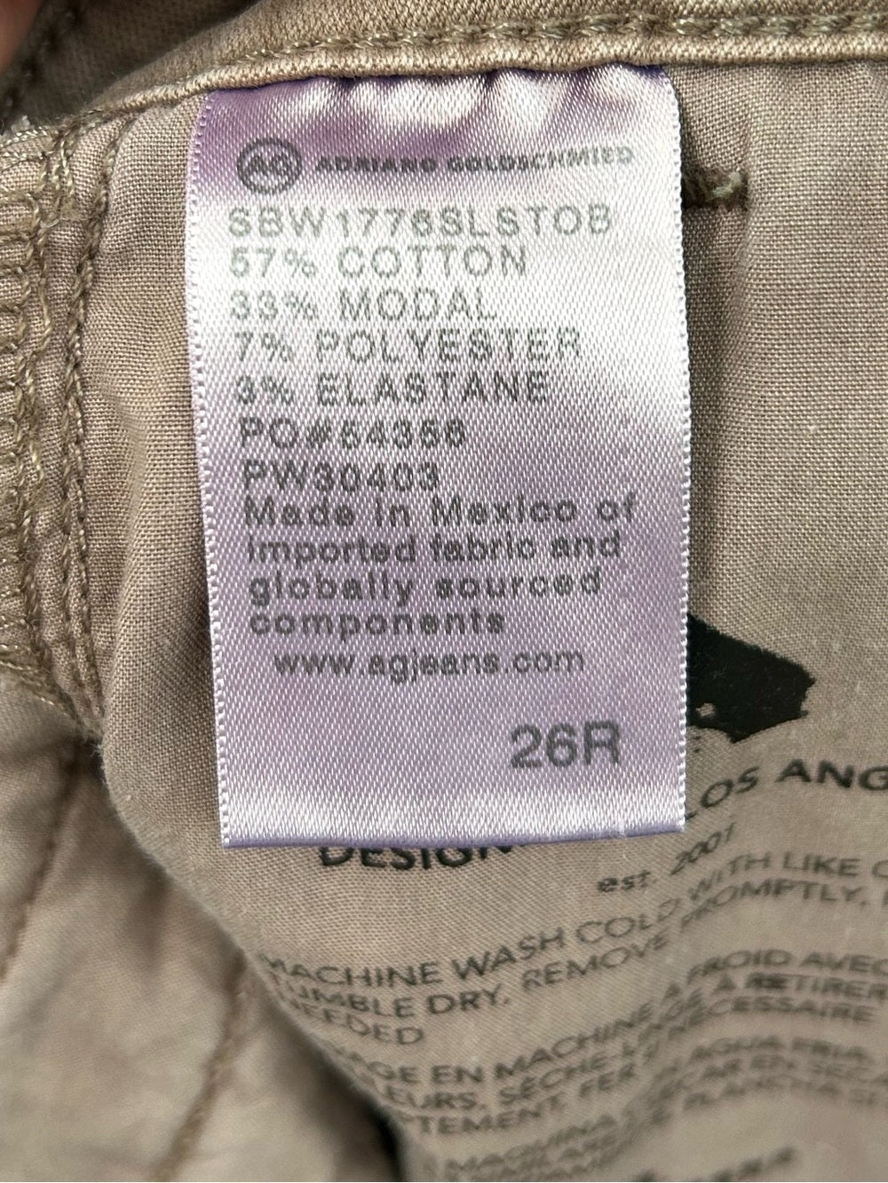AG Caden Short light brown, size 26