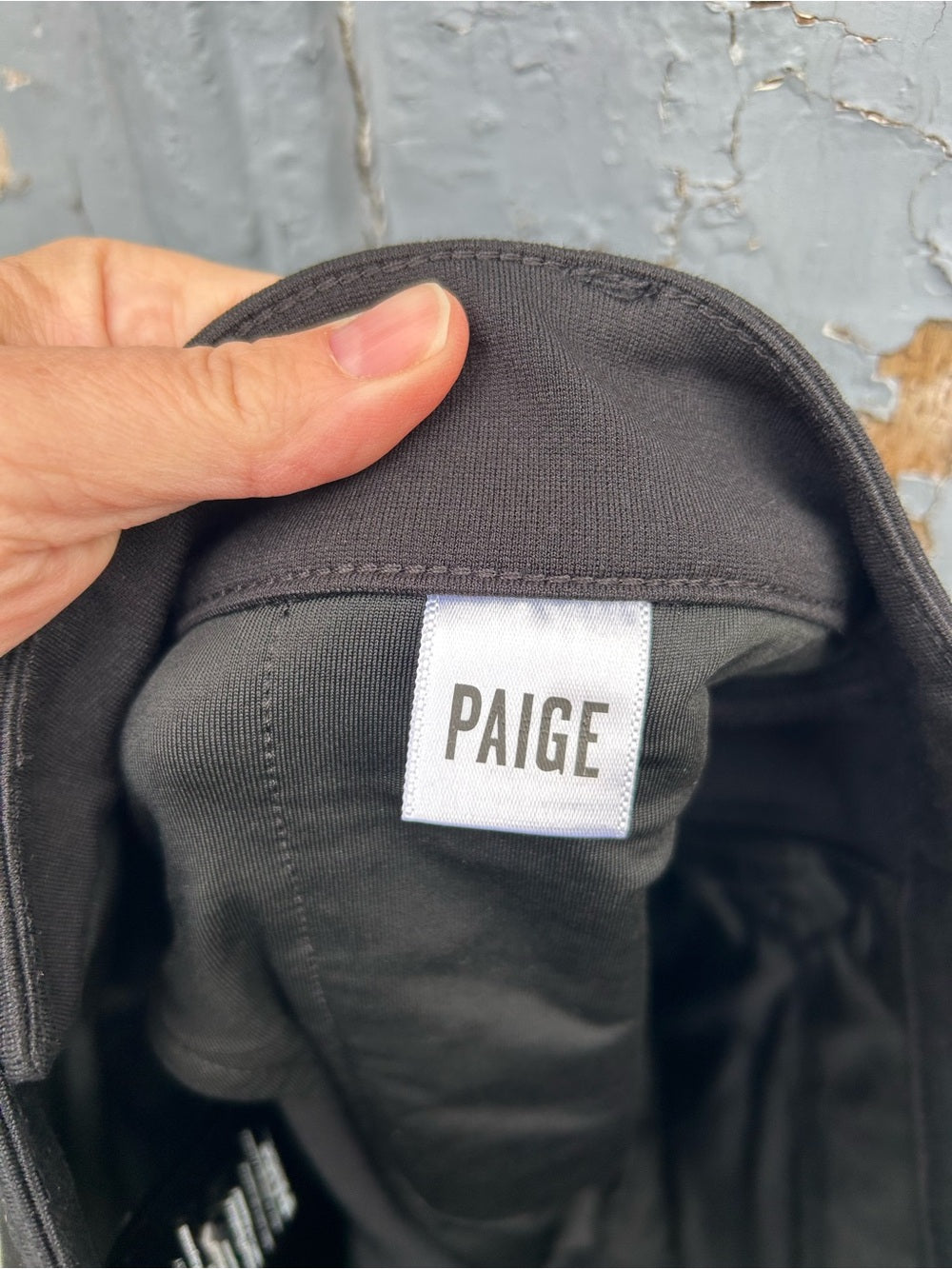 Paige black Stafford Jersey trouser, size 29