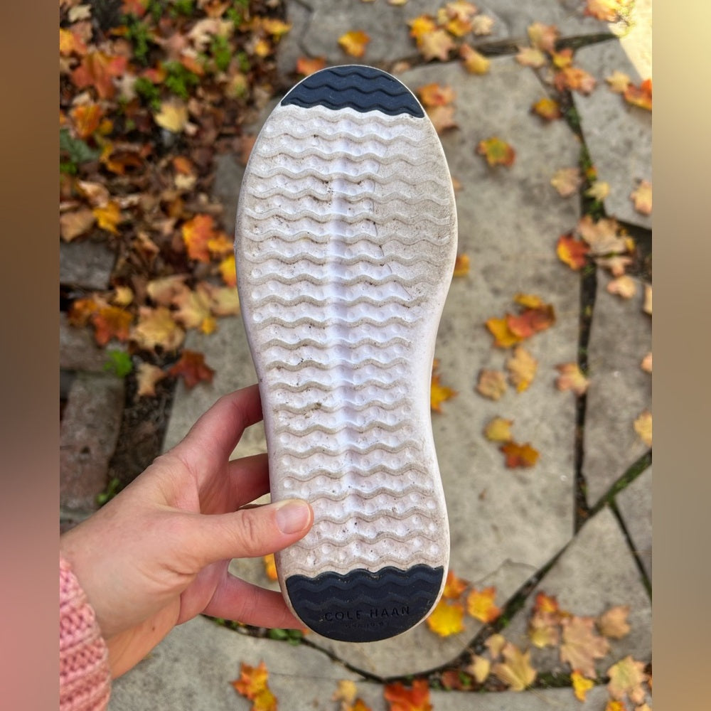 Cole Haan Lunar Grand Wing Tip Black Oxford Shoes, Size 7.5