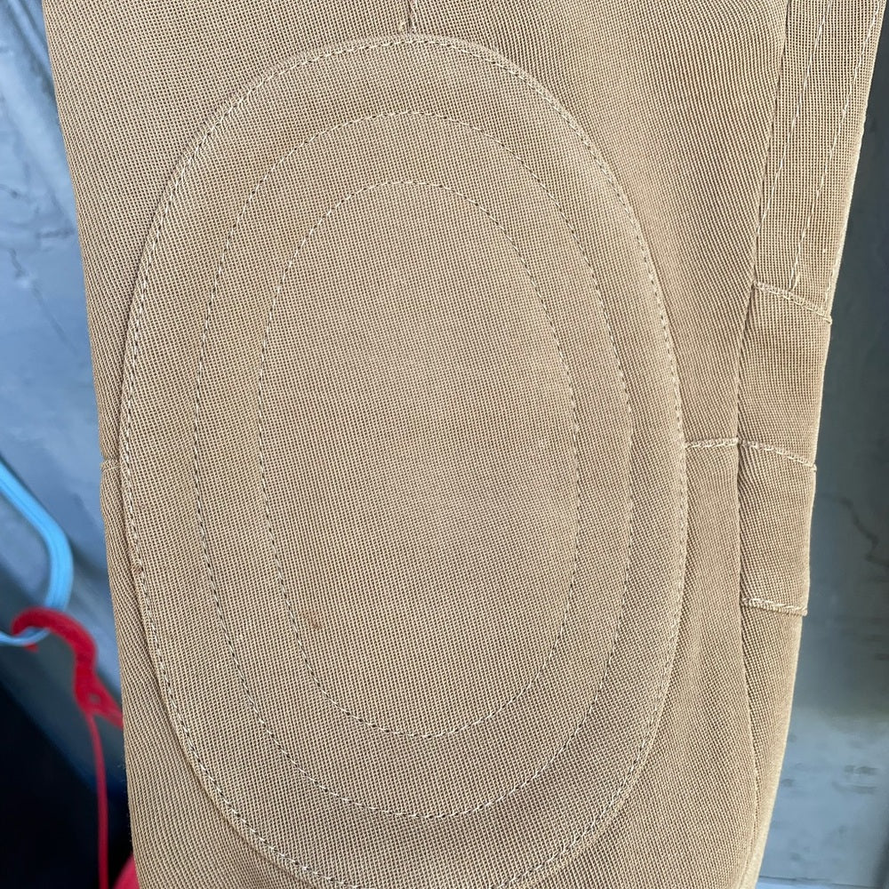 Moschino Khaki Wool Blend Riding Trousers, size 6