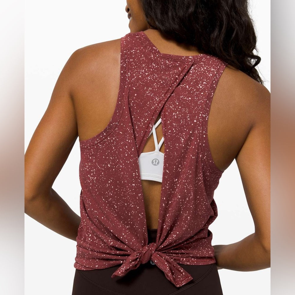 Lululemon All Tied Up Tank *Splatter Dye, size approx 4