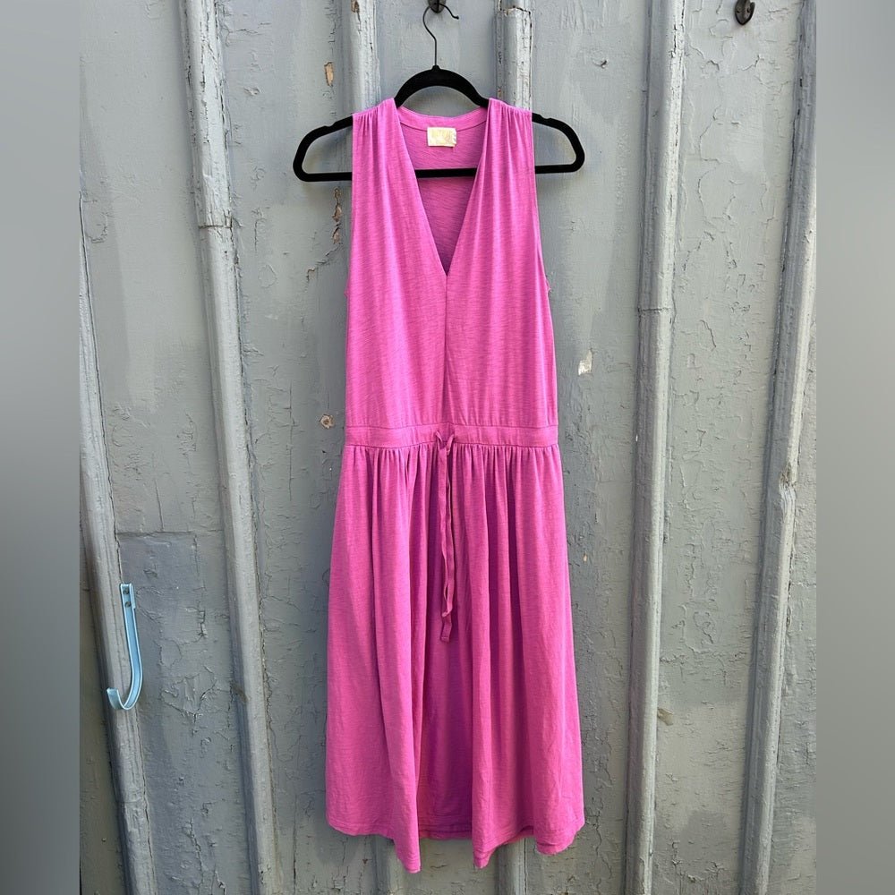 Nation LTD Brianna Sleeveless Pima Cotton Knit Midi Dress, Small