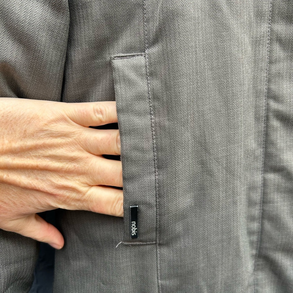 Nobis Grey Meredith Down Parka, size Small