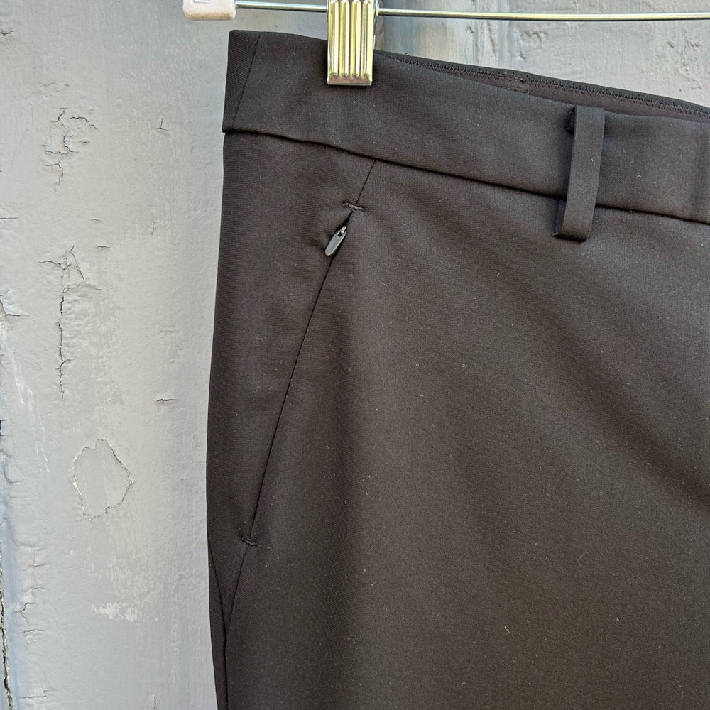 Ministry of Supply black poly pants, size 8