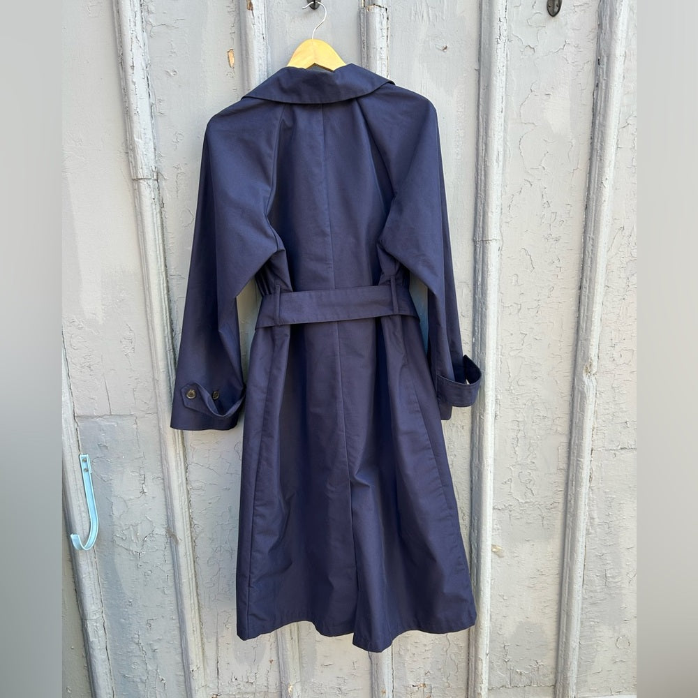 Gap Navy Icon trench coat, size M