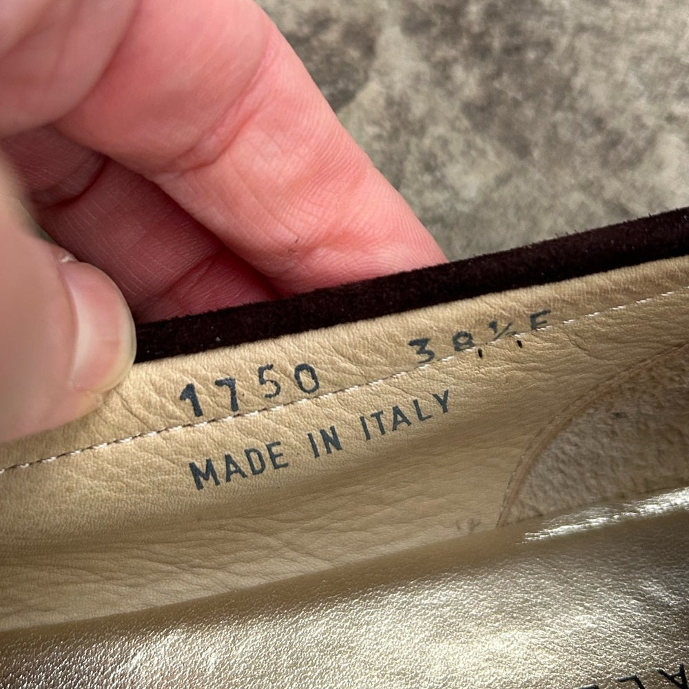 Ron White Rita Brown Suede Loafer, size 38.5 (7.5 US)