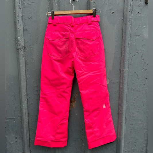 Spyder pink snow pants, size 12Y
