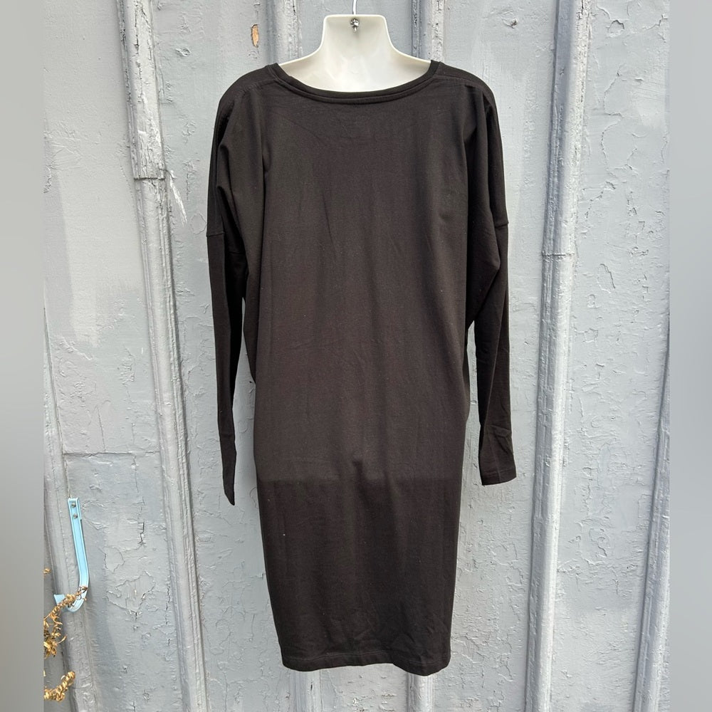 Kowtow Building Blocks Black Organic Cotton Dress, size Small