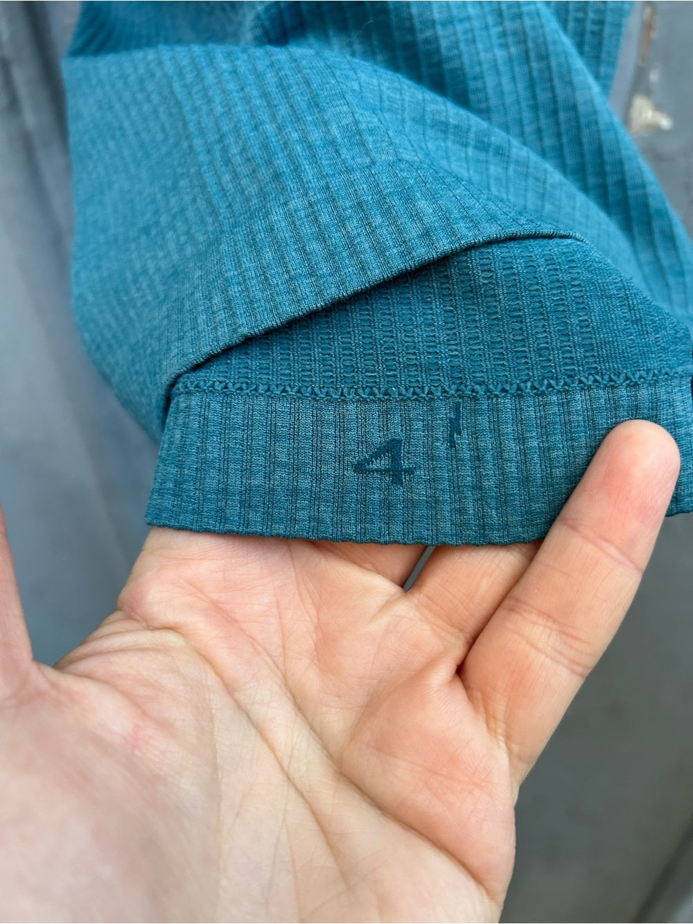 Lululemon Ebb to Street Tank Top, Teal Green, size 4