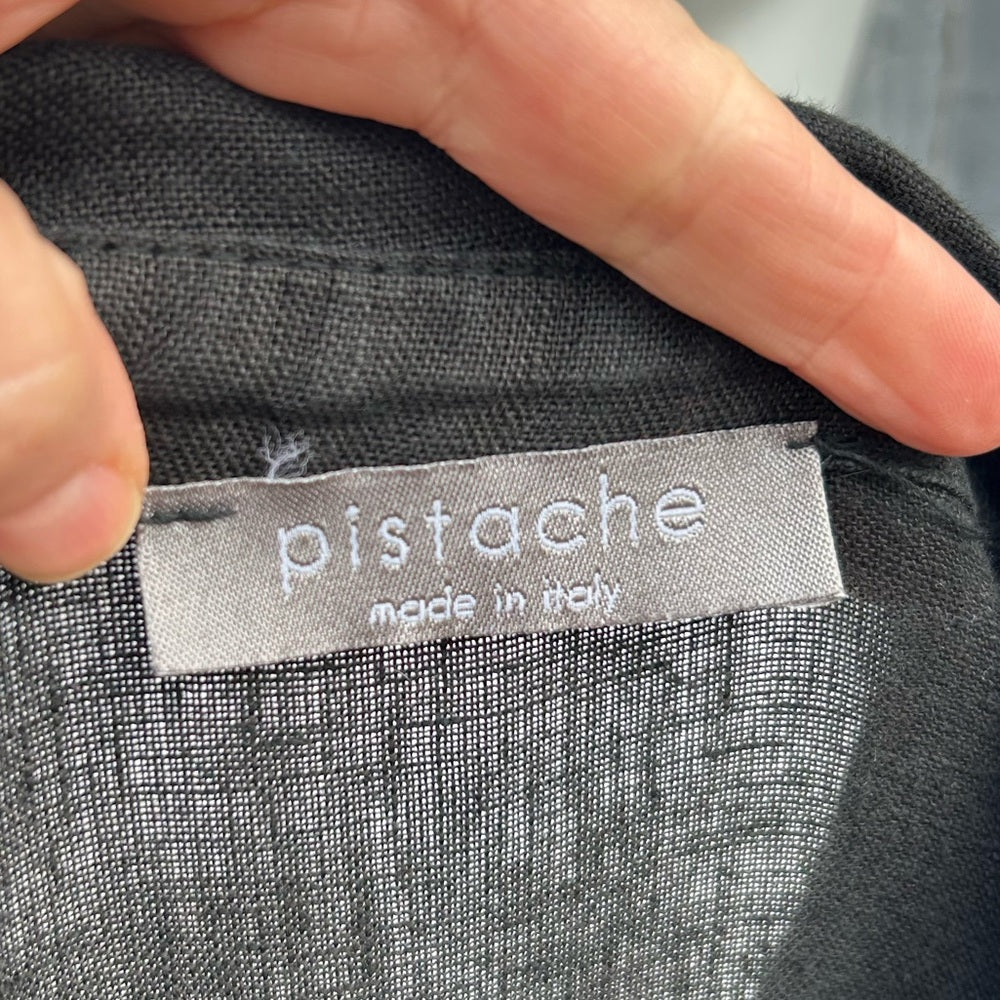 Pistache Black Boiler Jumpsuit, size approx M/L