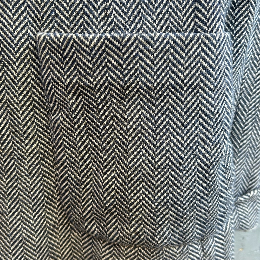 Majestic Filatures Cotton, cashmere Silk Knit Herringbone blazer, size 1 (XS/S)