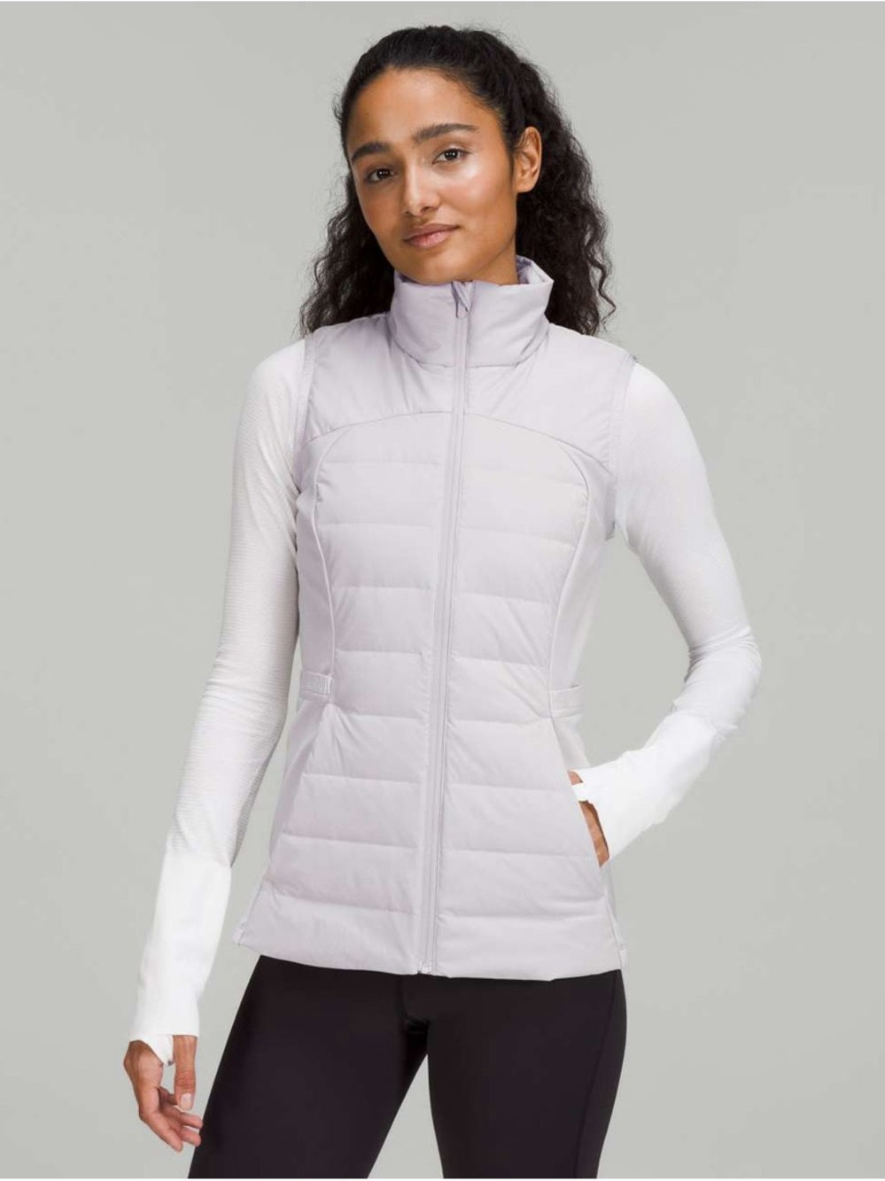 Lululemon Chrome Down for it all vest, size 8