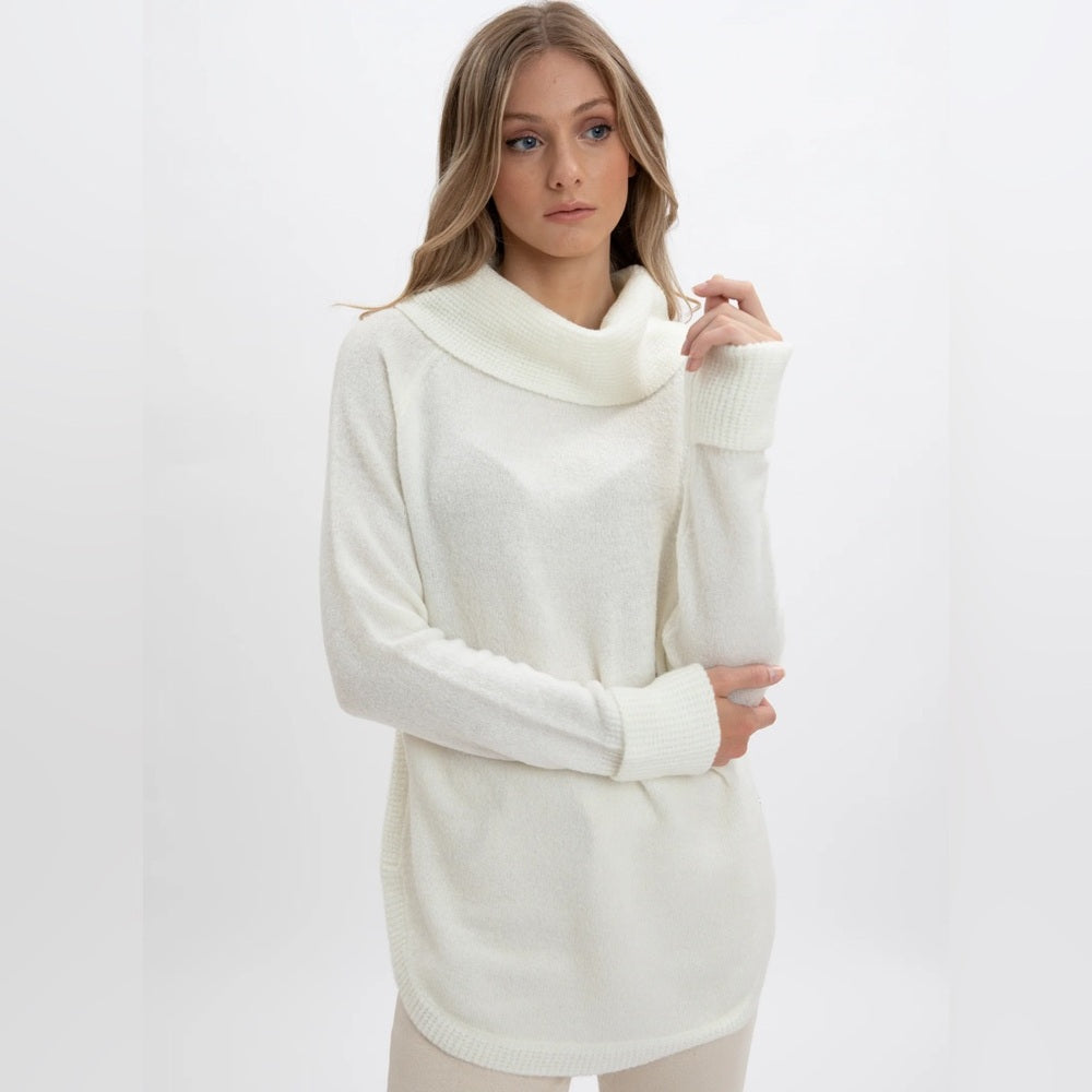 Anthropologie Moth Brenta Cowlneck Tunic Sweater, size M