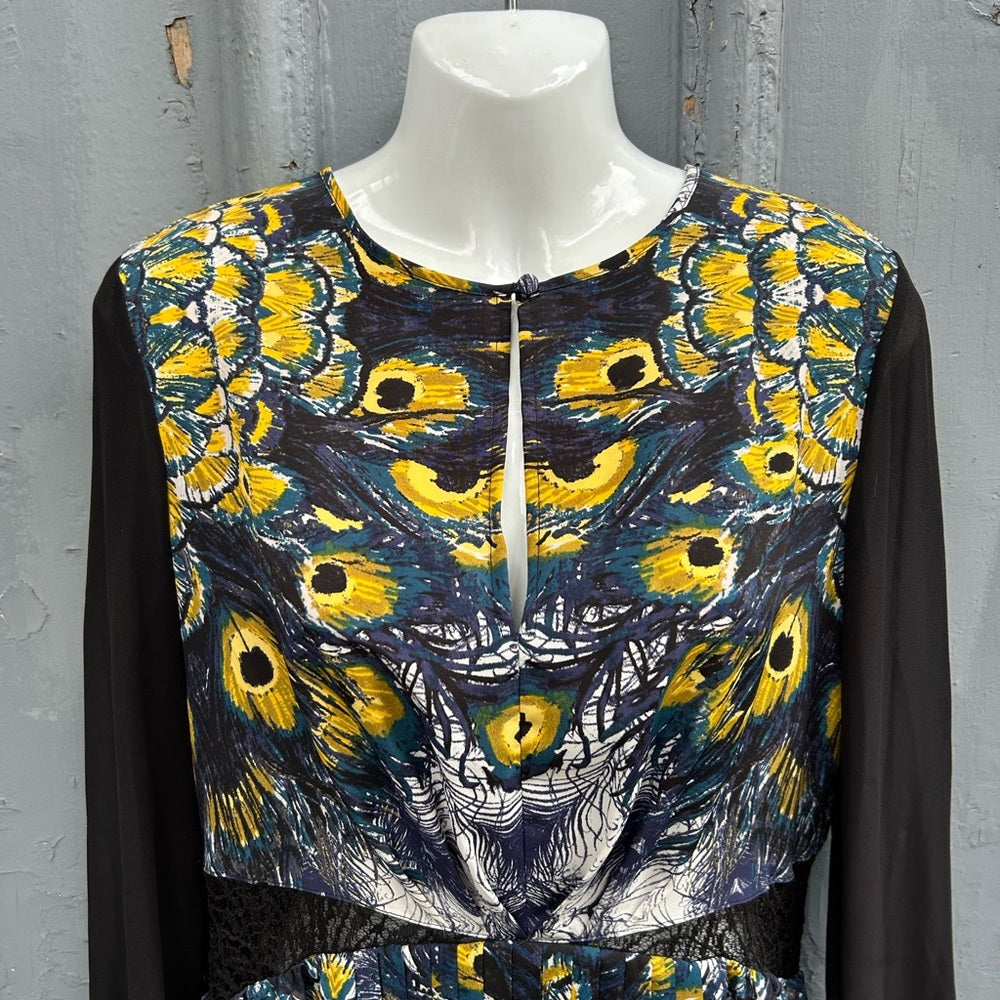 Nicole Richie for Impulse pleated patterned dress, size 8