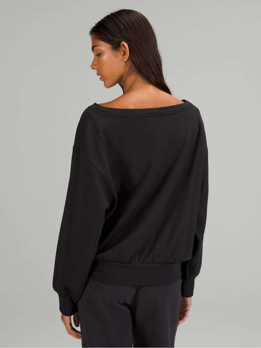 Lululemon Pleated Modal Fleece Pullover, size M