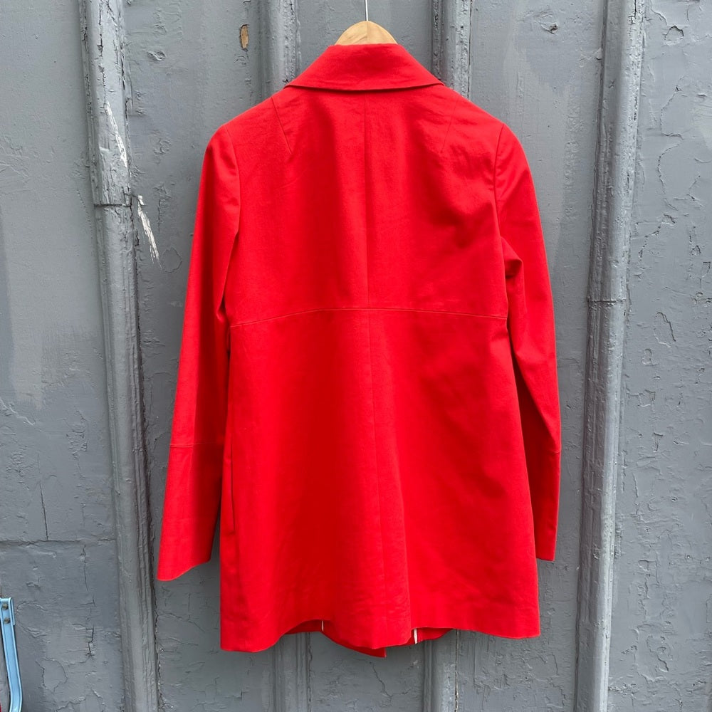 Club Monaco Red Trench Coat, Small