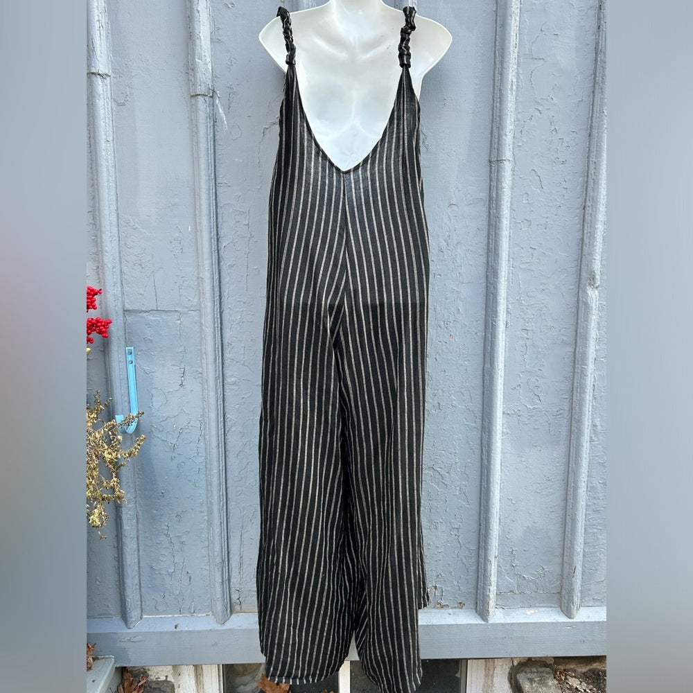 Pure Venice Linen Jumpsuit, size Large