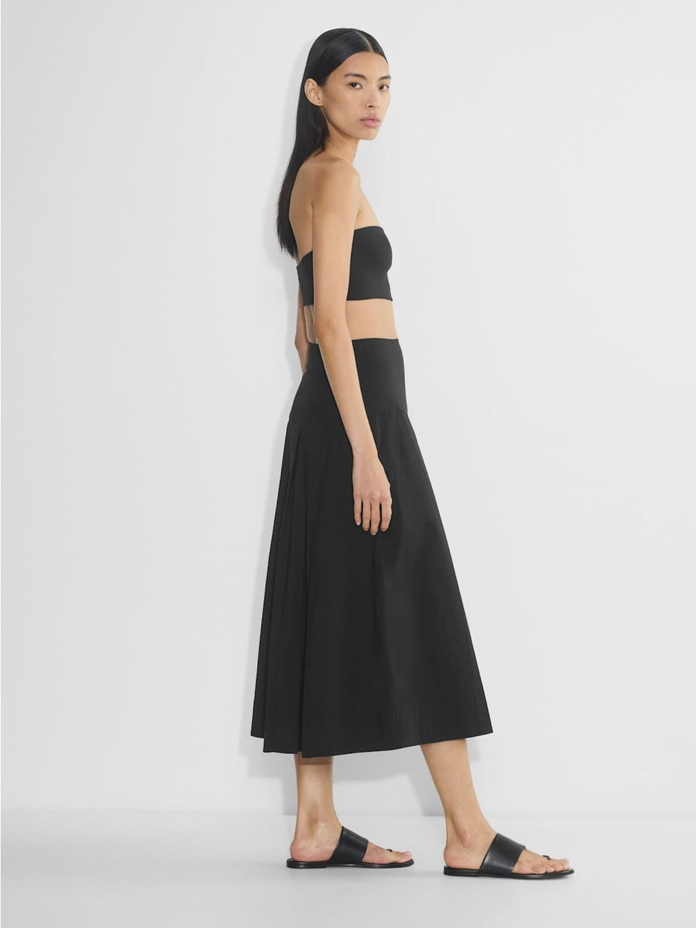 Babaton Chandelier Black Poplin Skirt, BNWT, size 10