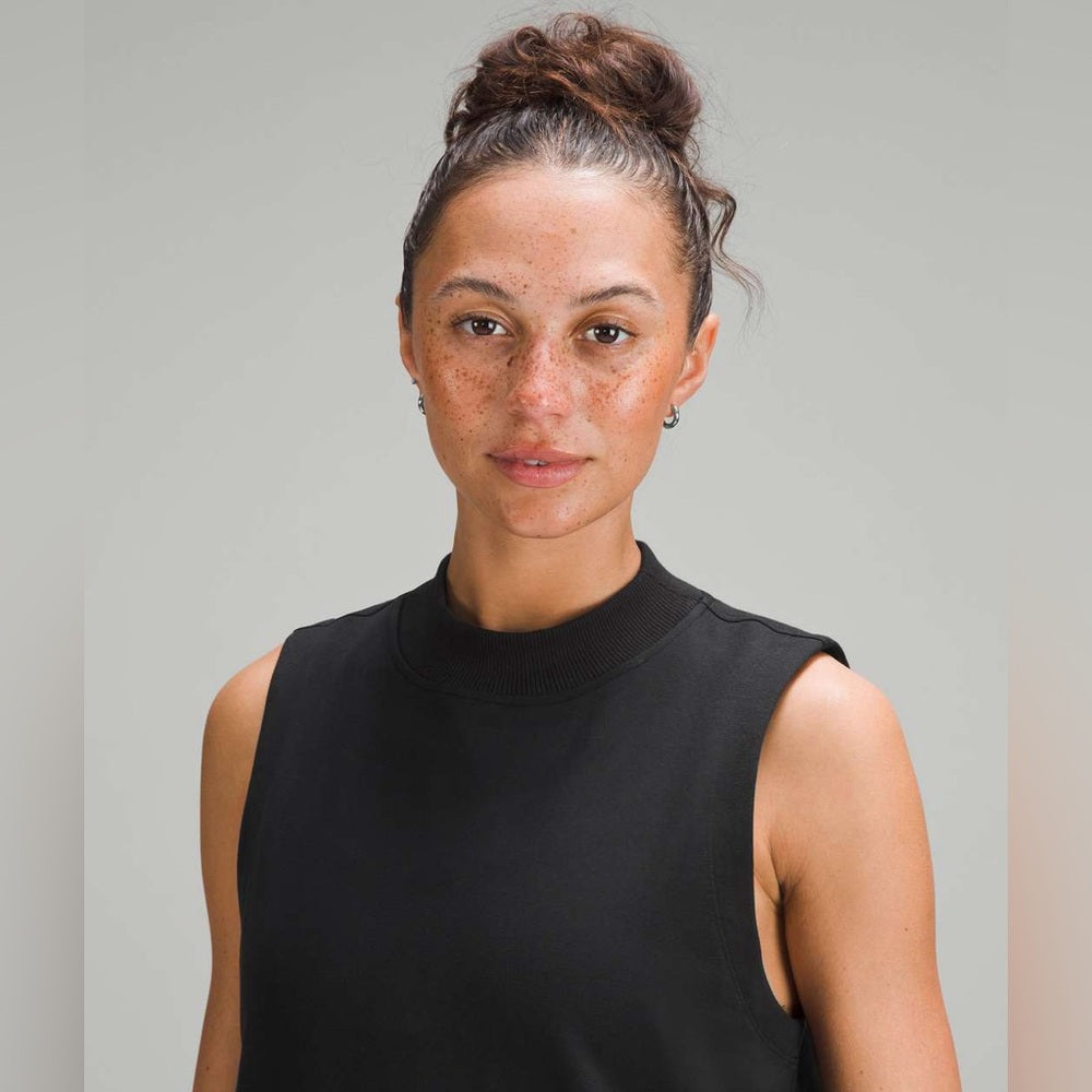 Lululemon Black Sleeveless French Terry Dress, size 8