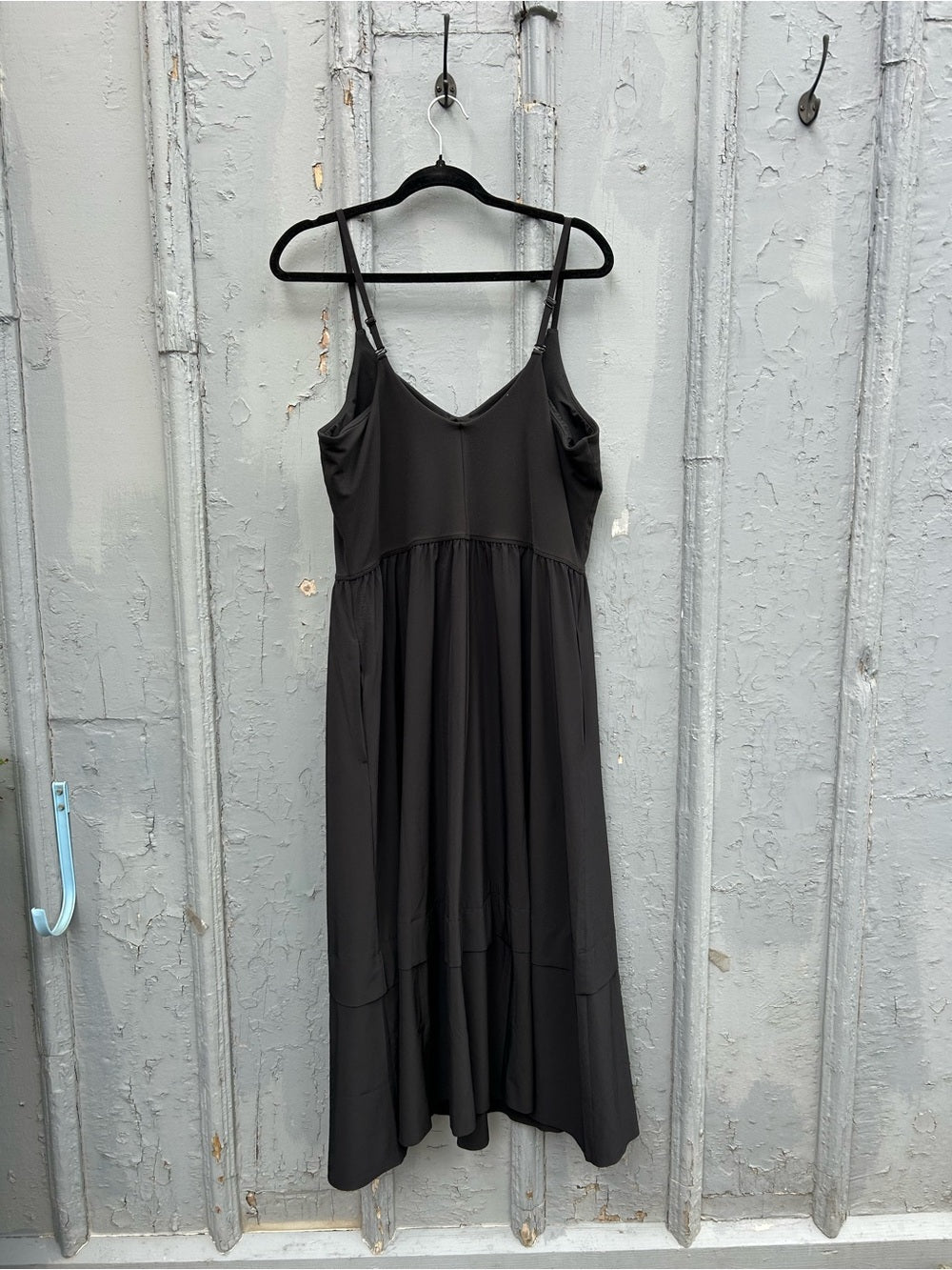 Athleta Black Elation Tiered Dress, Large