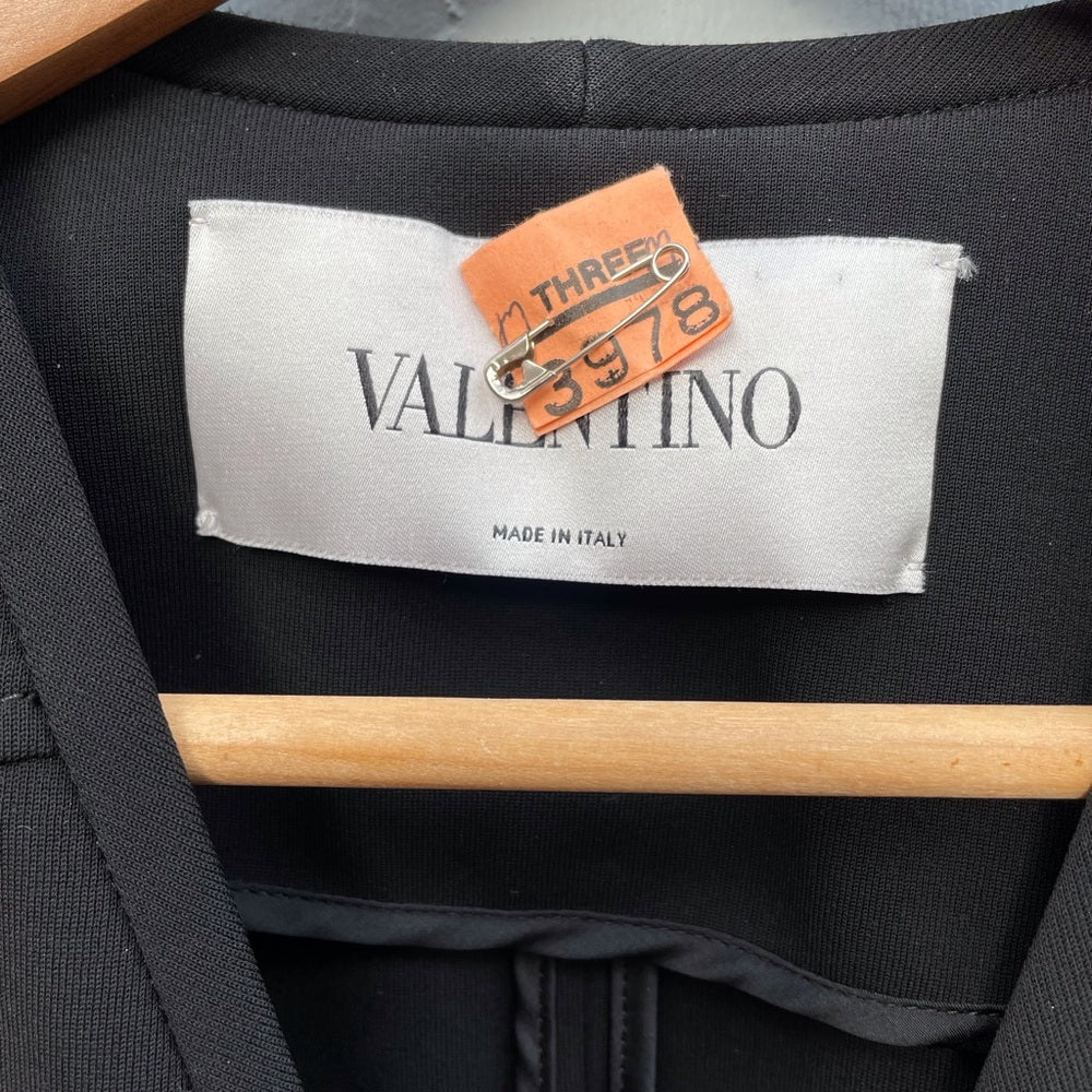 VALENTINO Roma Black Cropped Blazer Jacket, size 8