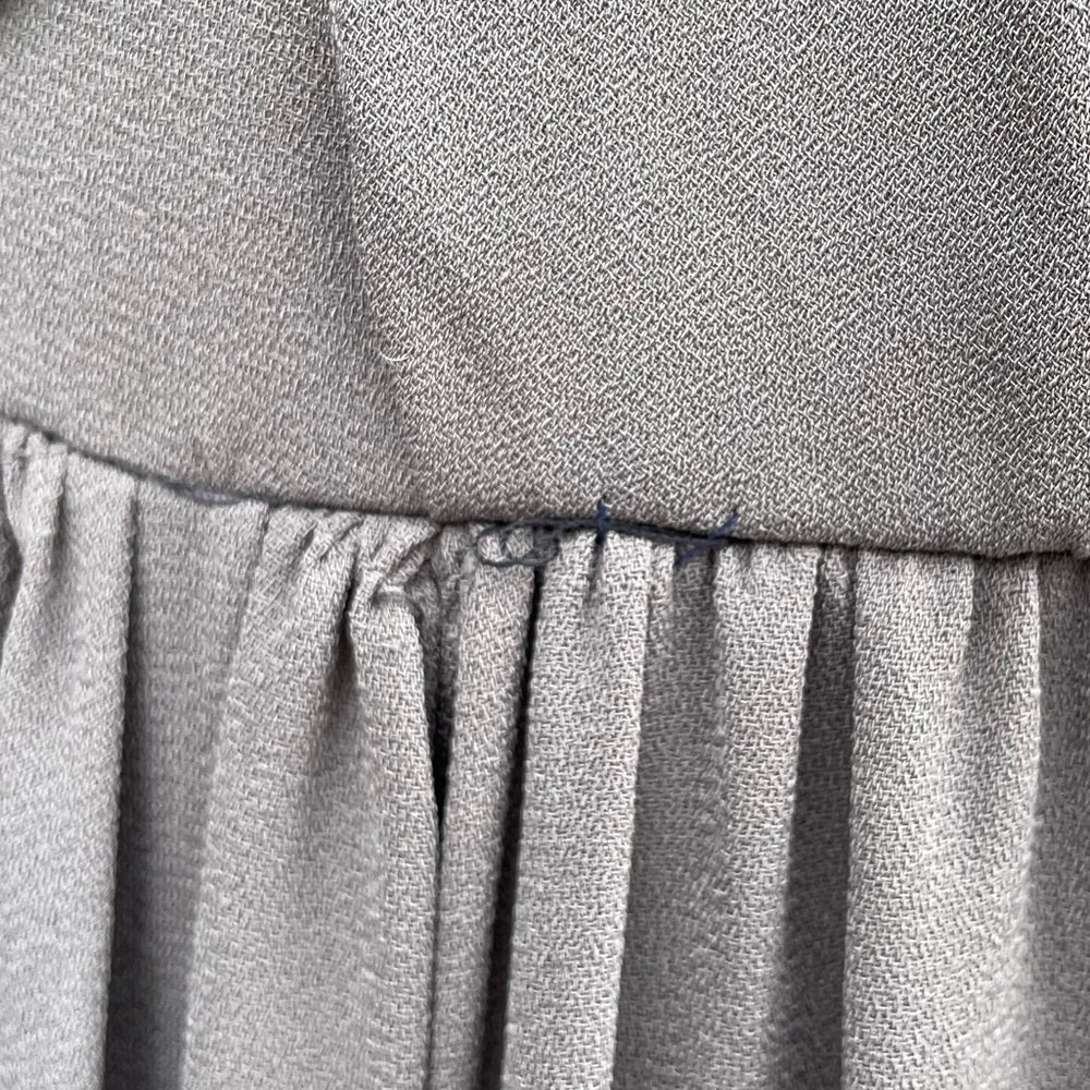 Vera Wang White Collection Charcol Grey Grecian Bridesmaid Dress, size 10
