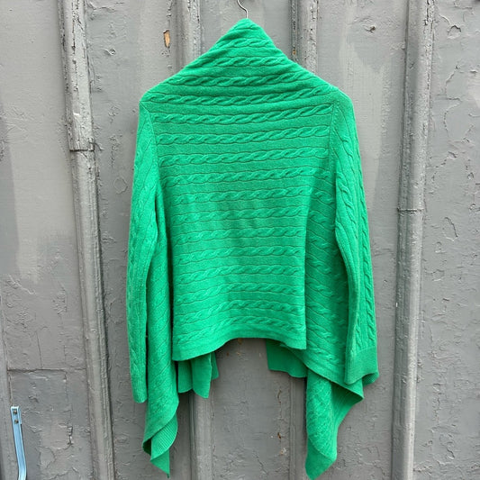 Lilly Pulitzer Cashmere Cable Knit Waterfall Cardigan, Size S/M