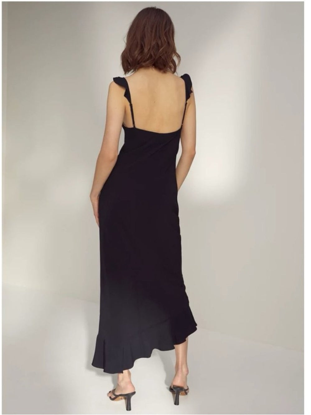 Wilfred Black Donna Ruffle sleeve dress, Small