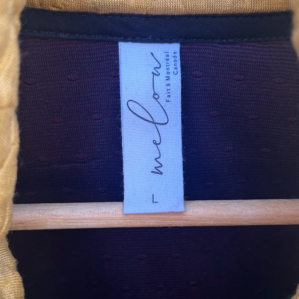 Melow by Melissa Bolduc Mustard Jamie jacket, size Large
